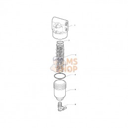 3450335; ARAG; Filtre hte pression 80 mailles; pièce detachée
