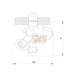 4012265; ARAG; Porte-buse à 3 voies 1"; pièce detachée