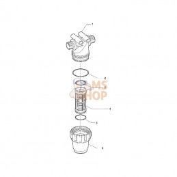 3222023; ARAG; Filtre de pression 1/2"; pièce detachée