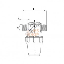 3222023; ARAG; Filtre de pression 1/2"; pièce detachée