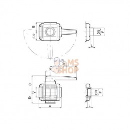 453024A44; ARAG; Vanne à boisseau sphérique à 3; pièce detachée