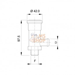 459110; ARAG; Limiteur de pression Ø13 mm 3/8" 10 bar; pièce detachée