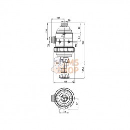 31624E3; ARAG; Filtre d'aspirat. 160-220l T6; pièce detachée