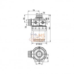 31220D3; ARAG; Filtre d'aspiration 60-100l T5; pièce detachée
