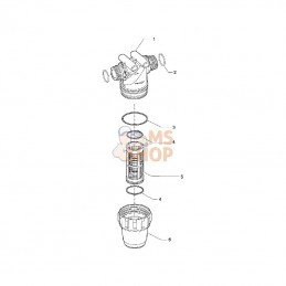 32220B35; ARAG; Filtre de pression 3/4" 80m T3; pièce detachée