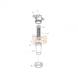 32620D3; ARAG; Filtre de pression 200-280l T5; pièce detachée
