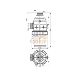 31720F3; ARAG; Filtre d'aspirat. 200-260l T7; pièce detachée