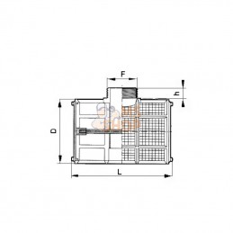 304251; ARAG; Filtre d'aspiration T 1 1/4"; pièce detachée