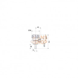 309T153; ARAG; Filtre aspirant D13-3/8"M 50 m; pièce detachée