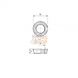 2052090; ARAG; Ecrou plat 3"; pièce detachée