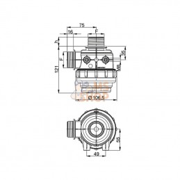 3102153; ARAG; Filtre aspiration 50ma.1¼ cpl.; pièce detachée