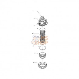 3102153; ARAG; Filtre aspiration 50ma.1¼ cpl.; pièce detachée