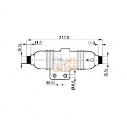 004602; ARAG; Filtre hte press.laiton 50 bar; pièce detachée
