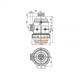 3162162; ARAG; Filtre aspiration 1 1/2"; pièce detachée