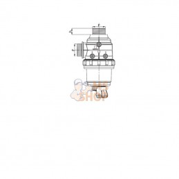 3162462; ARAG; Filt aspir 1 1/2 avec valve; pièce detachée