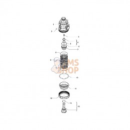 3162563; ARAG; Filtre aspiration 50ma. 1 1/2"; pièce detachée