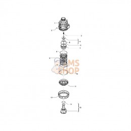 3132453; ARAG; Filtre d'asp. 1 1/4" 80-120 l/min; pièce detachée
