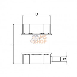 3073160; ARAG; Crépine d'aspiration 2 1/2"; pièce detachée