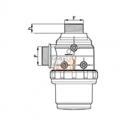 3142053; ARAG; Filt. as. 1 1/4" 100-160 l/min; pièce detachée