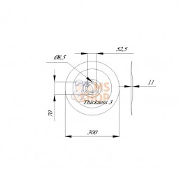 951498; AMAZONE; Disque de semoir Amazone; pièce detachée