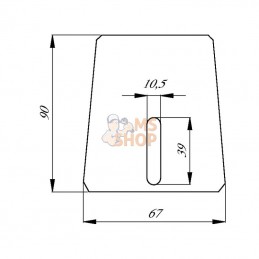 957147; AMAZONE; Racleur KW (02) BL 1543 Amazone; pièce detachée