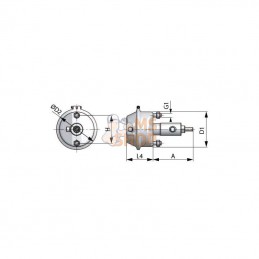 BCDT1225; ADR; Cylindre frein double T12; pièce detachée