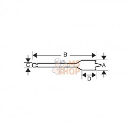 962918BAH; BAHCO; Mèche Ø 18x152 mm, pour bois, Bahco; pièce detachée