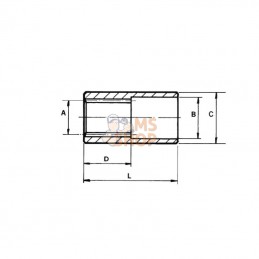 MA18LAS; BORELLI; Douille à souder MA18, 25x1,25x18 DIN548; pièce detachée