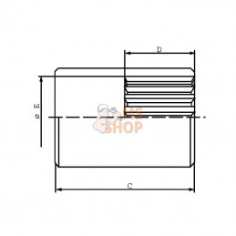 MA18LAS; BORELLI; Douille à souder MA18, 25x1,25x18 DIN548; pièce detachée