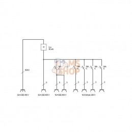 EM1154900021; BRENNENSTUHL; Boîtier d'alimentation 230 V/400 V; pièce detachée