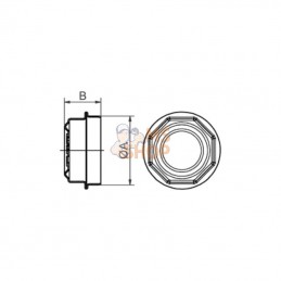 0321223010; BPW; Capuchon de roue fileté M105x3; pièce detachée