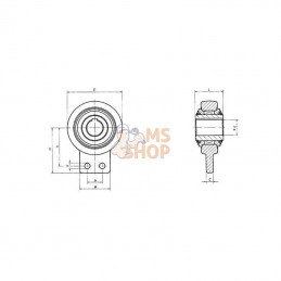 LF150400; BASS; Roue libre 40 mm; pièce detachée