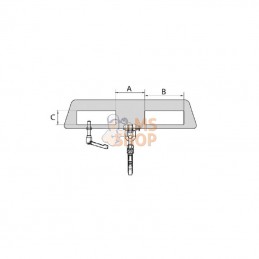 44530200001; BAUER SÜDLOHN; Crochet de charge LH-II2,5 or.; pièce detachée