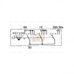 0342203001; BOSCH; Commutateur de contact Bosch; pièce detachée