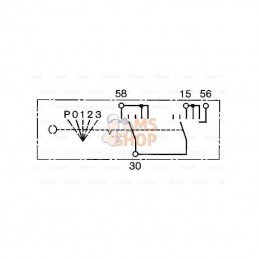 0342202001; BOSCH; Interrupteur Bosch; pièce detachée