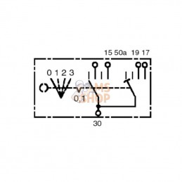 0342315001; BOSCH; Interrupteur de démarrage Bosch; pièce detachée