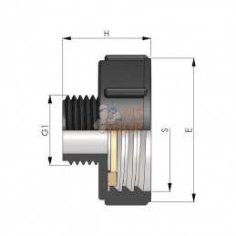 0102424051576; BDFAST; Adaptateur IBC m/f S75x6 - 2"; pièce detachée