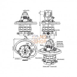 GRS10; BALTROTORS; Rotator 100kN Bride 6x17mm ron; pièce detachée
