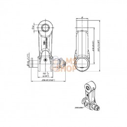 BR345; BALTROTORS; Chapes BR3 100/45 Pivot 45; pièce detachée