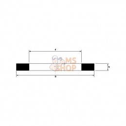 560128; BRAGLIA; Joint d'étanchéité 23,3x12x3mm; pièce detachée