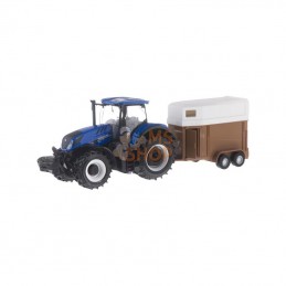 BB1844069; BBURAGO; New Holland T7.315 avec remorque pour chevaux; pièce detachée