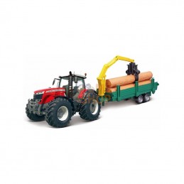 BB1831659; BBURAGO; Massey Ferguson 8700 avec remorque à bois; pièce detachée