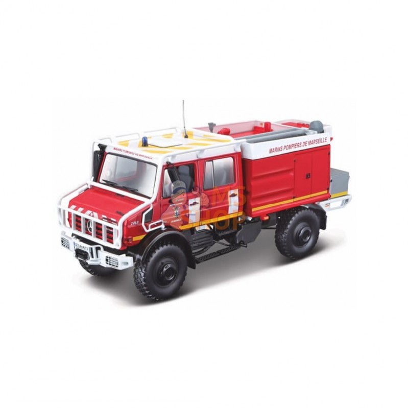 BB1832017; BBURAGO; Véhicule de secours Mercedes Benz Unimog U5000; pièce detachée