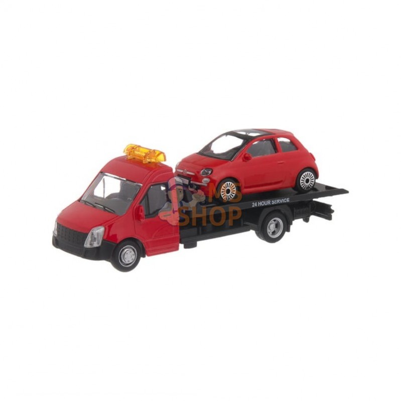 BB1831402; BBURAGO; Fiat 500 avec remorque plate-forme; pièce detachée