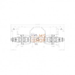 CS6R121CEWR7WR7; BONDIOLI&PAVESI; Arbre de transmission grand angle S6 L : 1210mm, Bondioli&Pavesi; pièce detachée