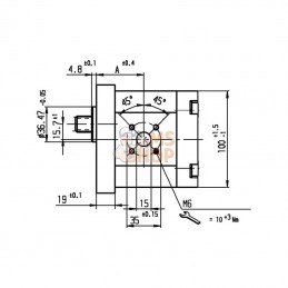 0510525068; BOSCH REXROTH; Pompe engrenages AZPF-12-011RFO20KB; pièce detachée