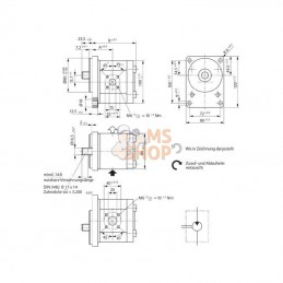 0511725303; BOSCH REXROTH; Moteur hydraulique AZMF-22-022LFB20MB Bosch Rexroth; pièce detachée