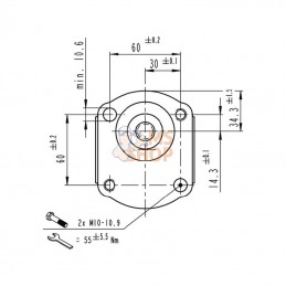 0510515027; BOSCH REXROTH; Pompe hydraulique AZPF-12-014RFP20PB Bosch Rexroth; pièce detachée