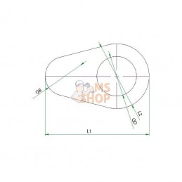 UNLP455; AUTRE MARQUE; Tôle de sécurité; pièce detachée UNLP455; AUTRE MARQUE; Tôle de sécurité; pièce detachée