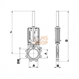 LVB200H; BATTIONI PAGANI; Vanne 8" hydr. BP LOCKER BiDi; pièce detachée